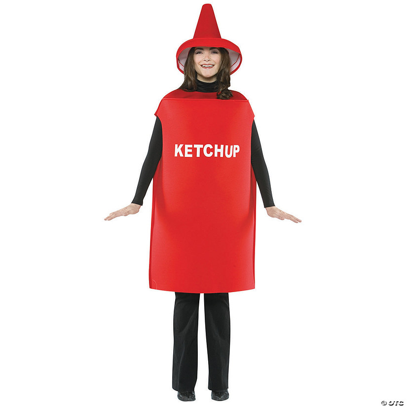 Adult's Ketchup Costume - Standard Image
