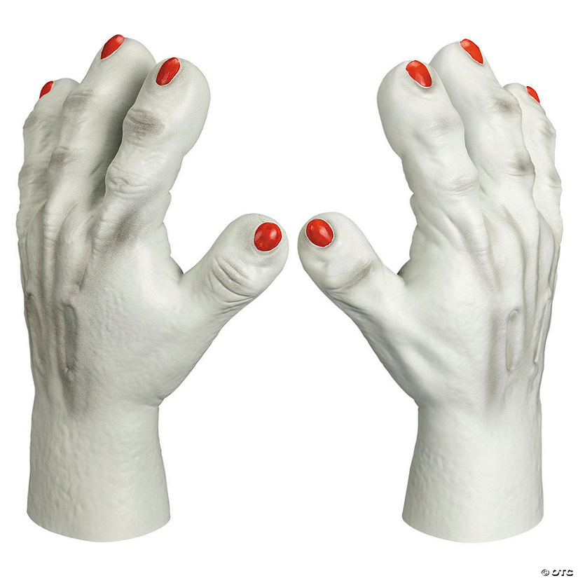 Adults Killer Klowns from Outer Space&amp;#8482; Vinyl Gloves Costume Accessory Image