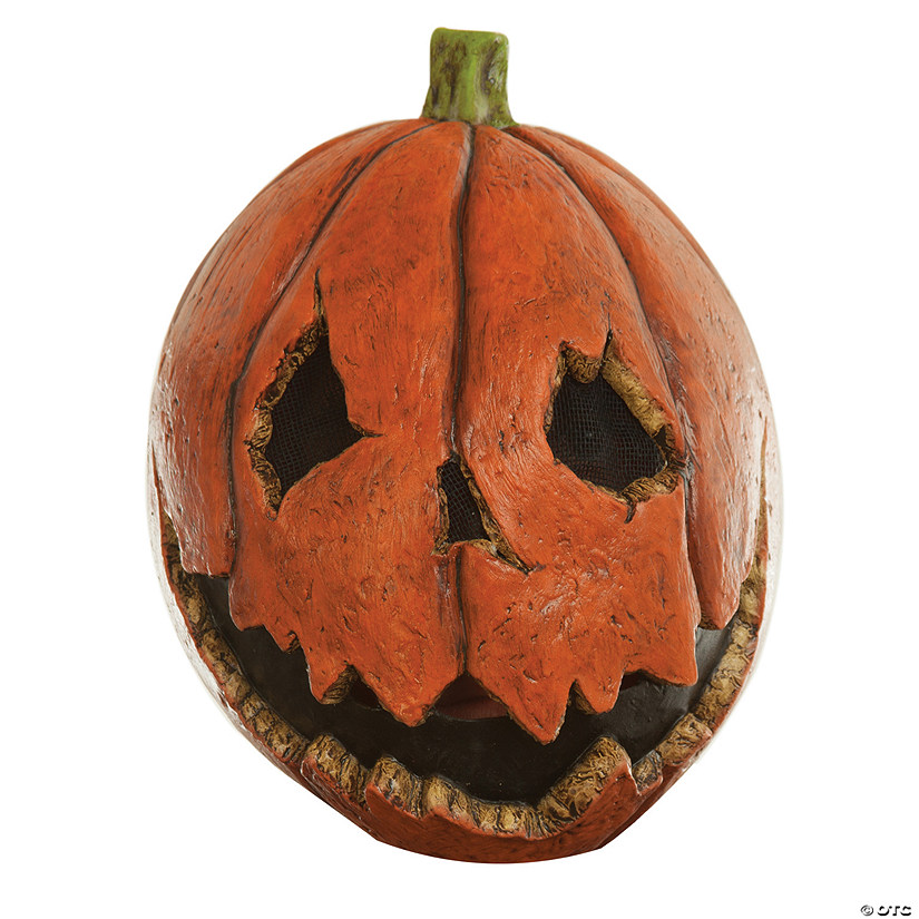 Adults Last Night Pumpkin Latex Mask Image