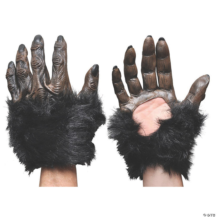 Adults Latex Gorilla Hands Costume Accessory Image