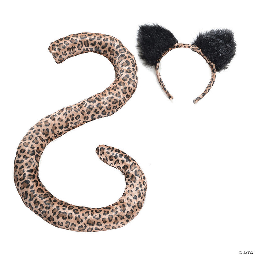 Adults Leopard Tail &amp; Ears Set Image