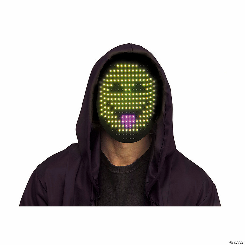 Adults Light-Up LED Face Swap Digital Mask Image