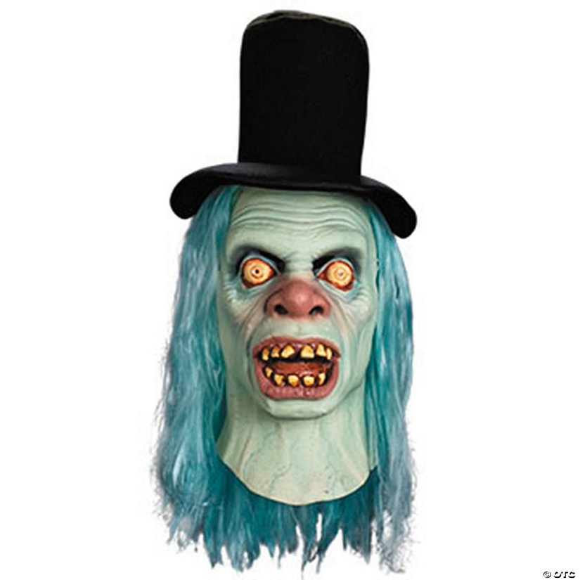 Adults Mabry Monsters Mr. Hyde Green Overhead Mask with Black Hat - One Size Image