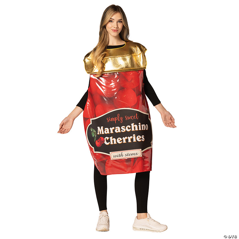 Adults Maraschino Cherries Jar Costume Image