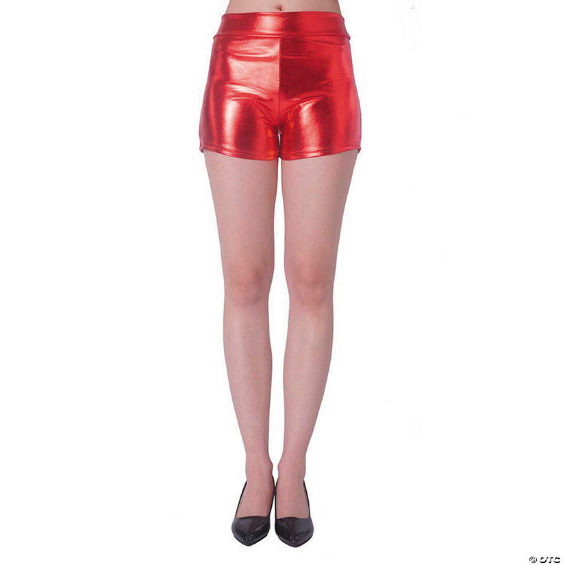 Adults Metallic Red Boy Shorts Costume Accessory- Small/Medium Image