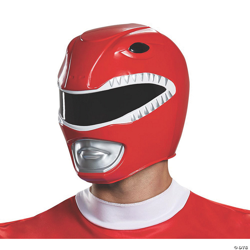 Adults Mighty Morphin Power Rangers&amp;#8482; Red Ranger Helmet Image