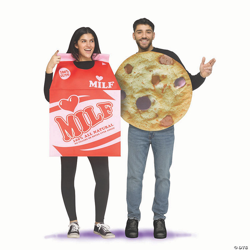 Adults Milf & Cookie Couples Halloween Costume - One Size Image