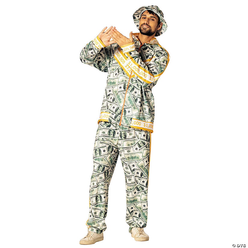 Adults Million Dollar Money Suit Costume - Large/Extra Large Image
