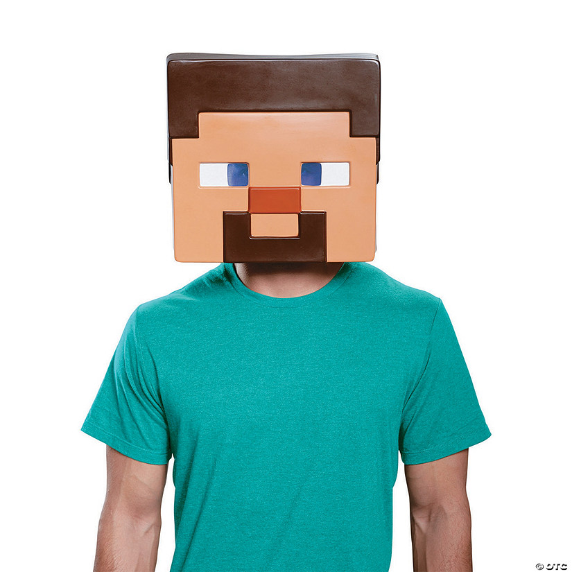 Adult's Minecraft Steve Mask Image