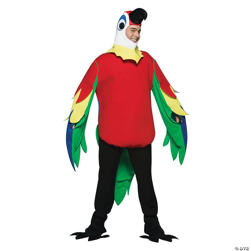 Adults Multicolor Parrot Costume - One Size Image