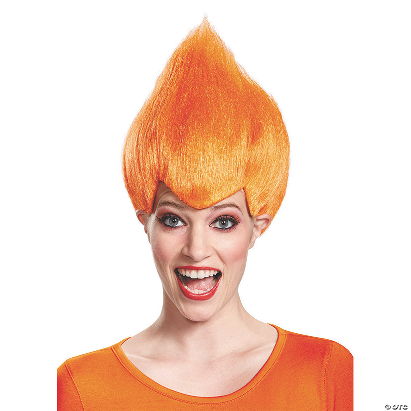 Adult's Orange Wacky Wig Image