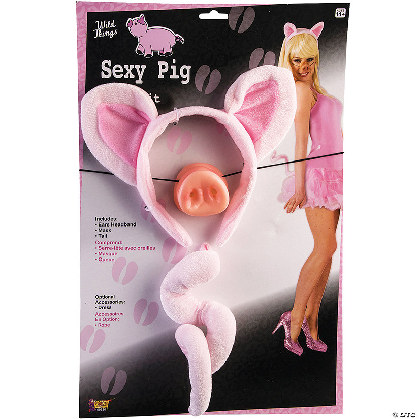 Adults Pig Costume Kit Image