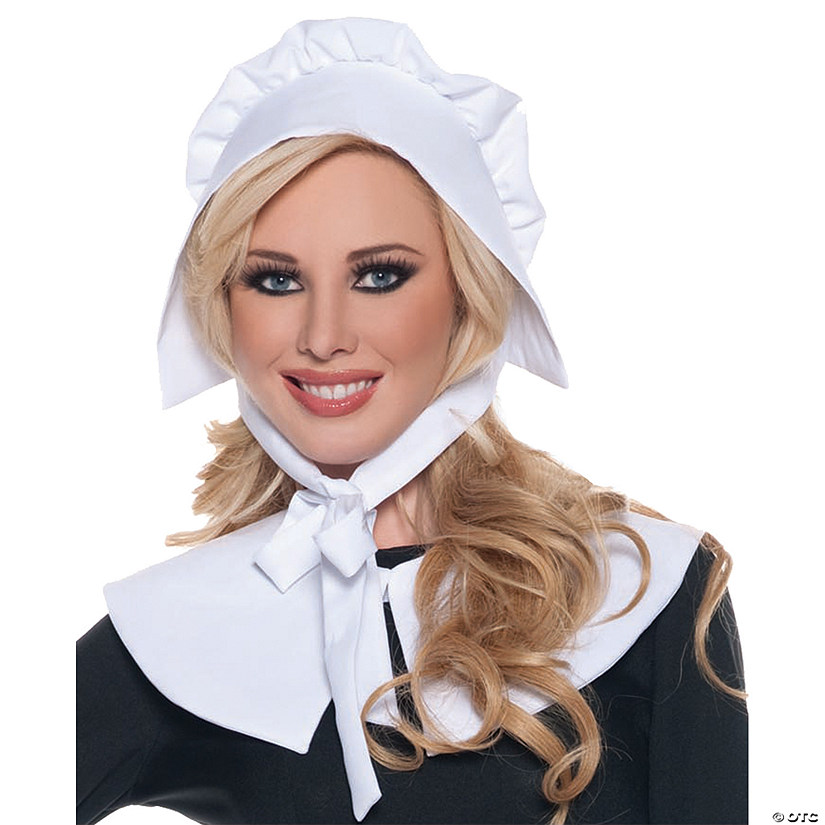 Adults Pilgrim Bonnet And Collar Image