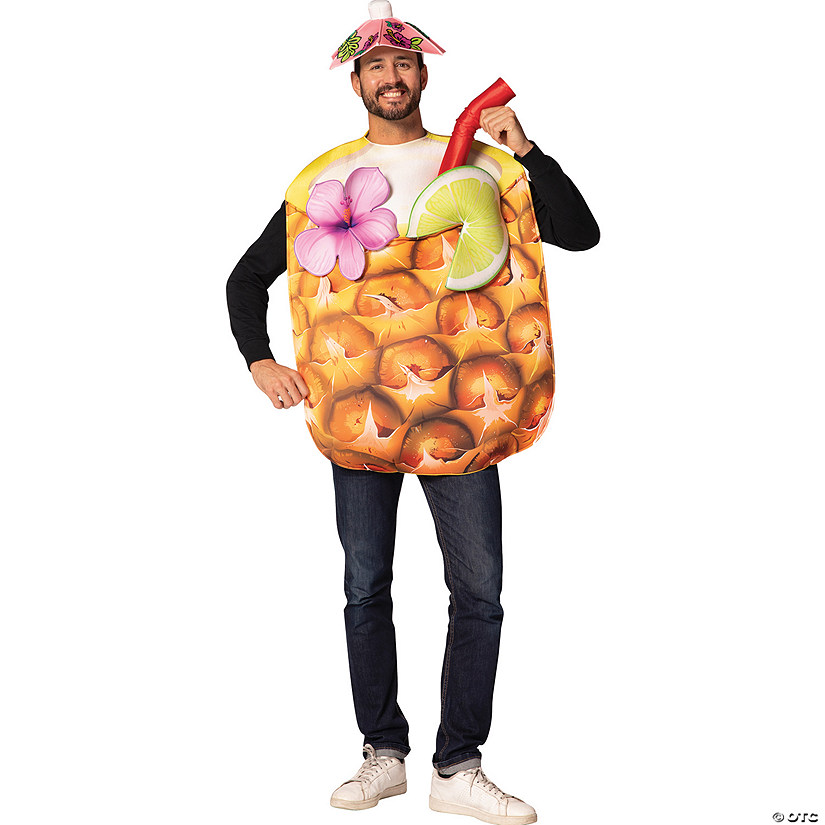Adults Pineapple Cocktail Drink Costume Image