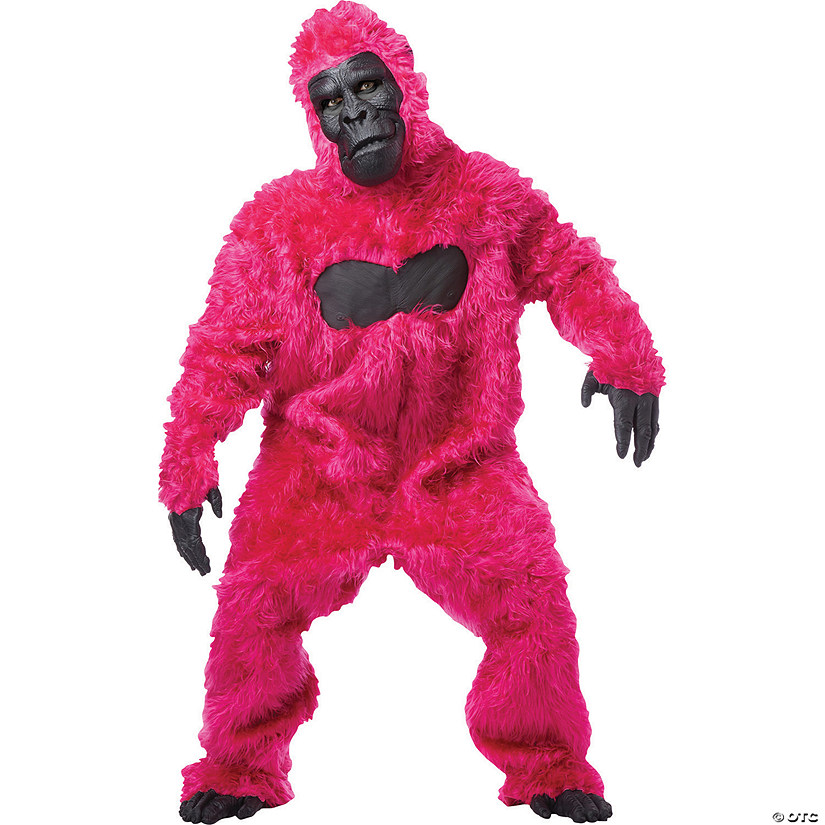 Adult's Pink Gorilla Costume Image