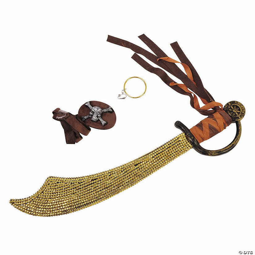 Adults Pirate Costume Accessories with Bling Image