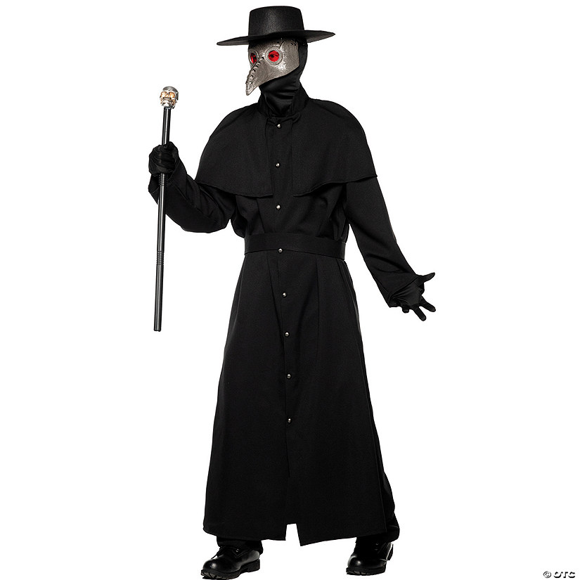 Adults Plague Doctor Robe, Mask & Hat Image