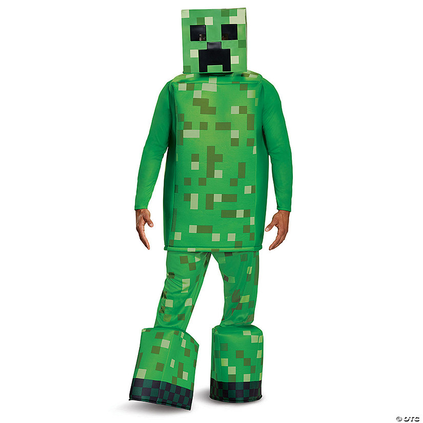 Adults Prestige Minecraft&amp;#8482; Creeper Costume - One Size 42-46 Image