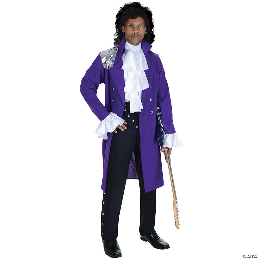 Adults Purple Pop Star Costume Image