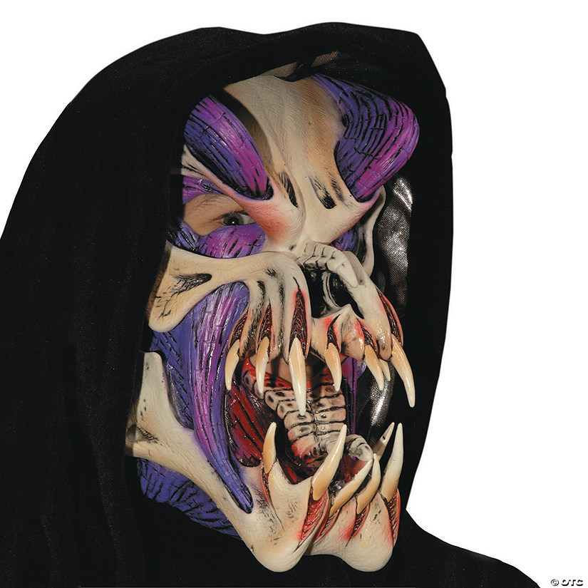 Adult's Purple Predator Monster Halloween Mask Image