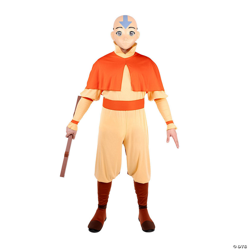 Adults Qualux Avatar: The Last Airbender&amp;#8482; Aang Jumpsuit Costume Image