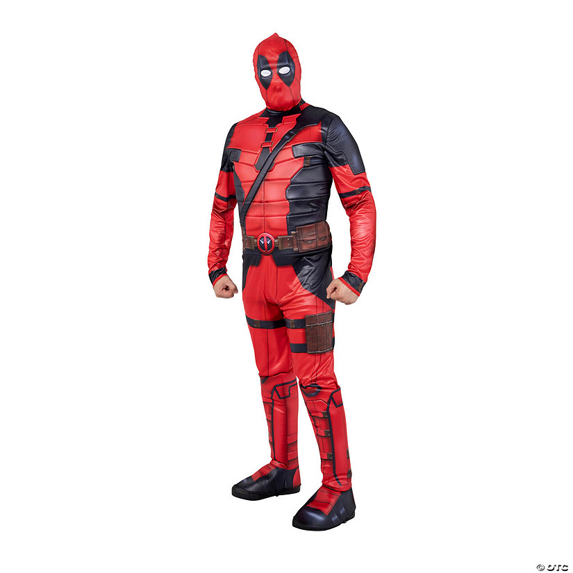 Adults Qualux Marvel Deadpool &amp; Wolverine&amp;#8482; Deadpool Jumpsuit Costume Image