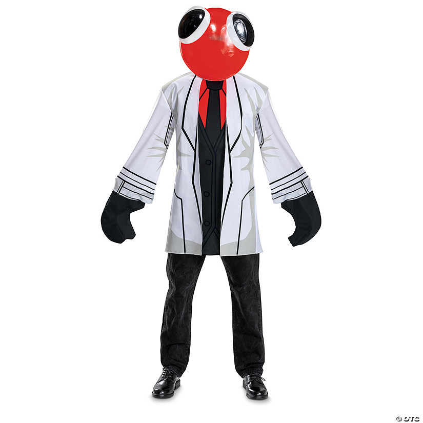 Adults Rainbow Friends Scientist Red Costume - Large/XL 42-46 Image
