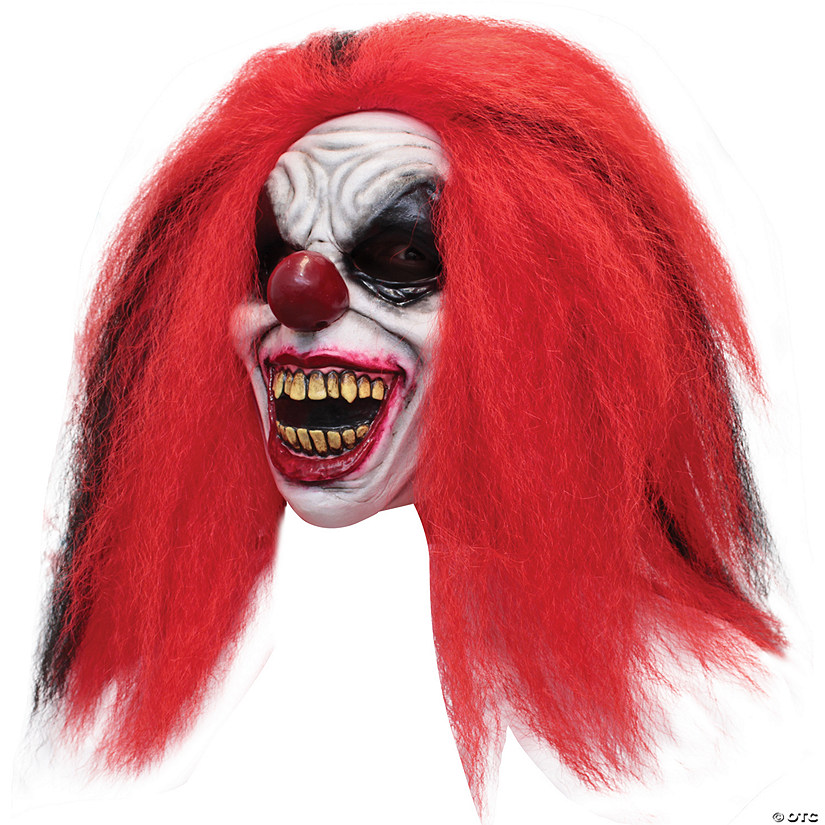 Adults Reddish Clown Face Mask Image