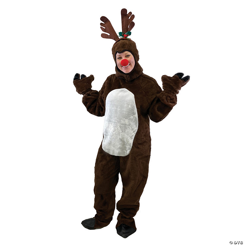 Adult's Reindeer Costume with Hood Image