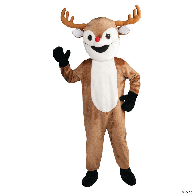 Adult's Reindeer Mascot Costume Image