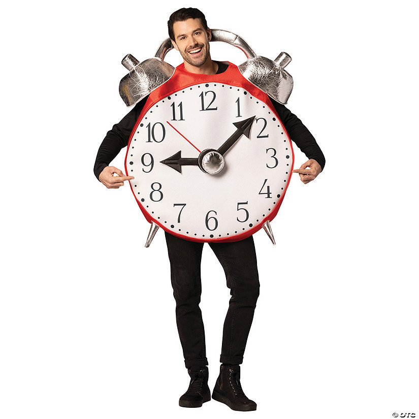 Adults Retro Alarm Clock with Bell Costume | Halloween Express