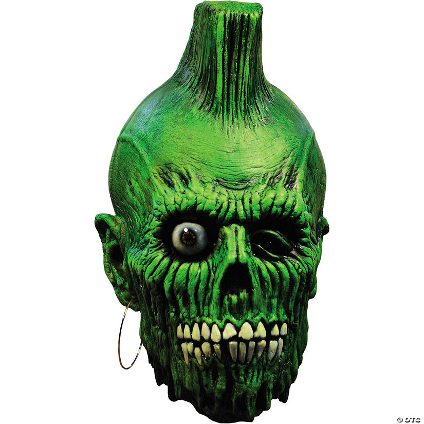 Adults Return of the Living Dead&#8482; Mohawk Zombie Overhead Latex Mask - One Size Image