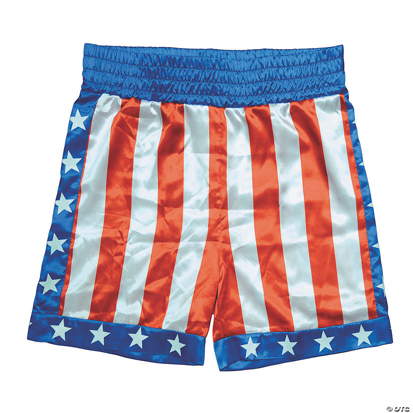 Adults Rocky&#8482; Apollo Creed Boxing Trunks Costume Image