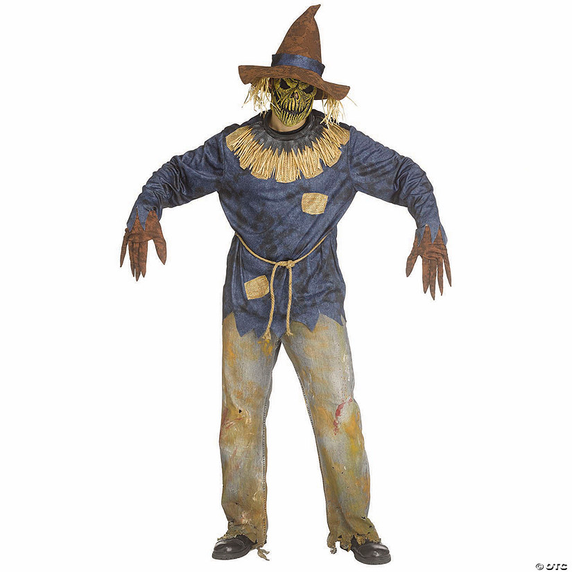Adults Scare Creep Scarecrow Costume - One Size Image