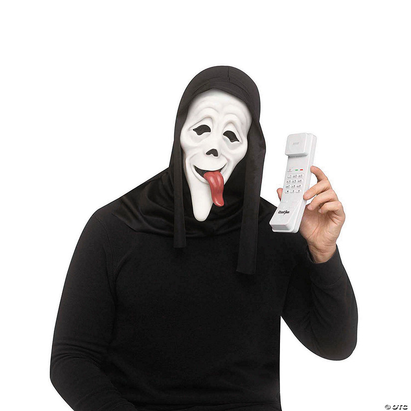 Adults Scary Movie&amp;#8482; Wassup! Mask &amp; Phone Costume Accessory Kit Image