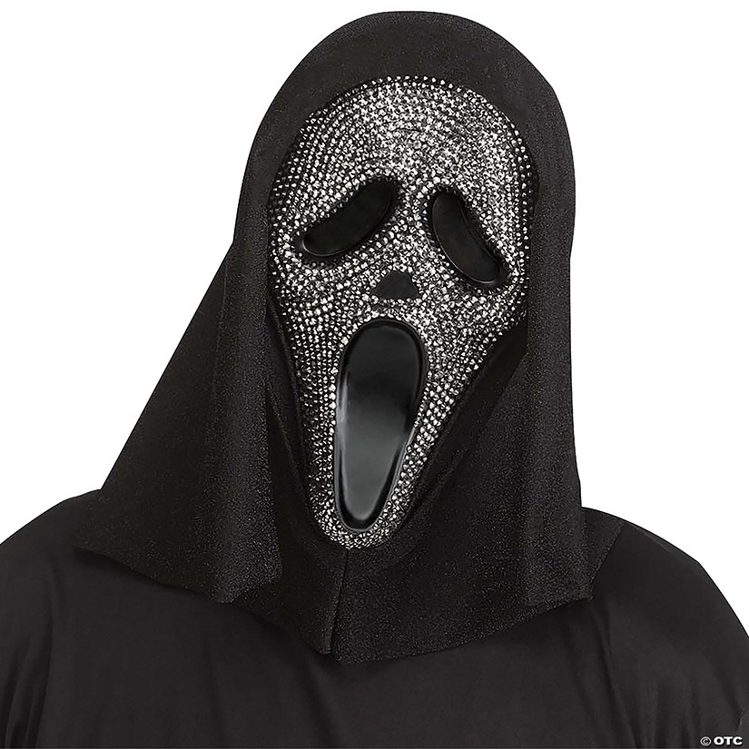 Adults Scream Ghostface Mask with Crystal Stones Image