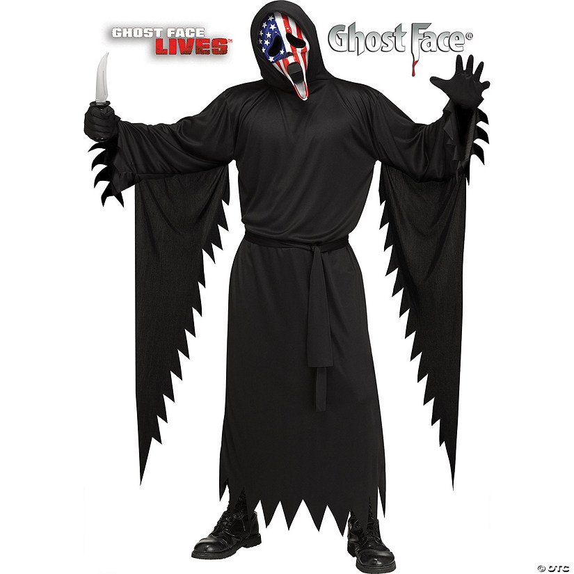 Adults Scream&amp;#8482; Patriotic Ghostface Costume Image