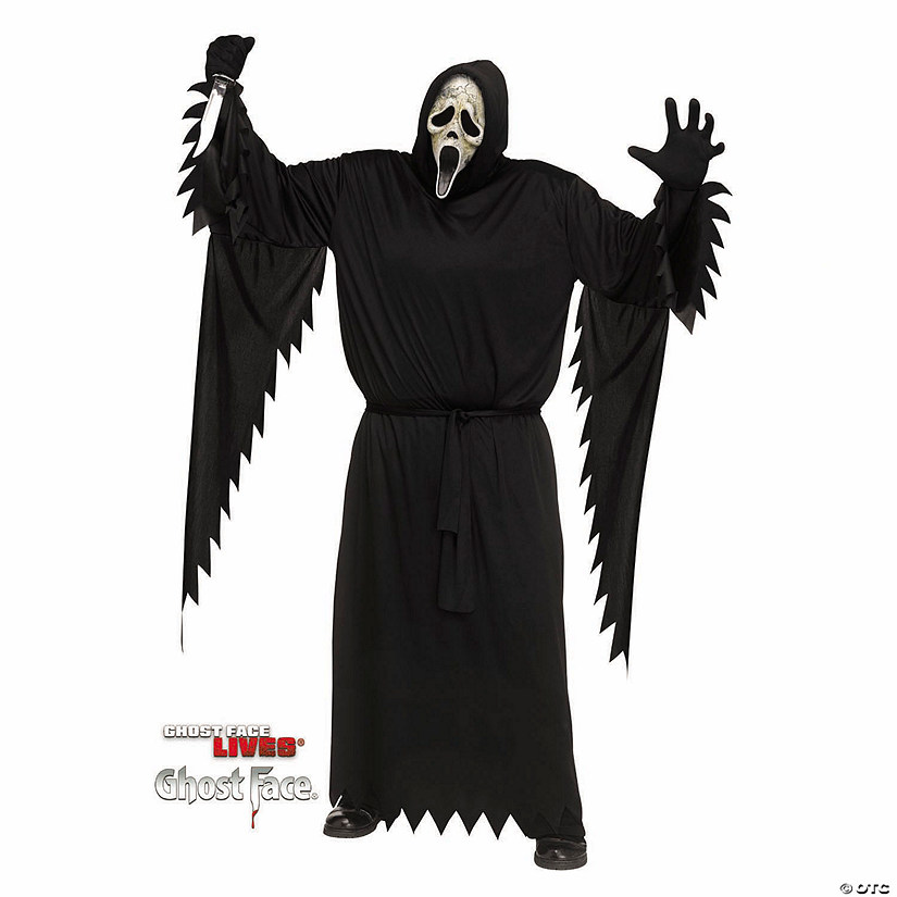 Adults Scream VI&amp;#8482; Ghost Face<sup>&amp;#174;</sup> Aged Plus Size Costume Image