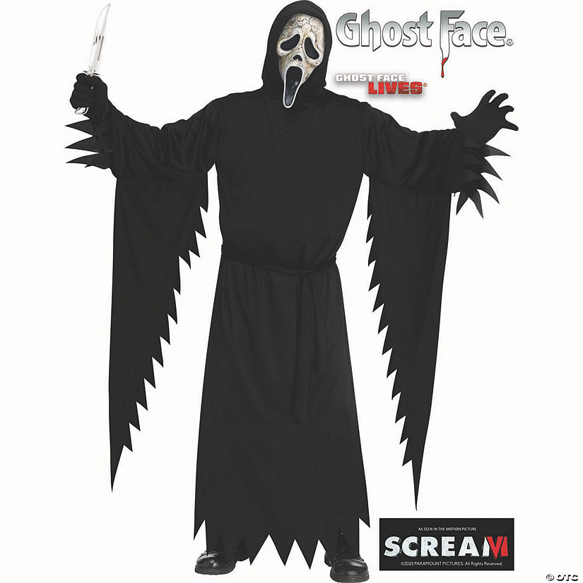 Adults Scream VI&amp;#8482; Ghost Face&lt;sup&gt;&amp;#174;&lt;/sup&gt; Aged Standard Costume Image