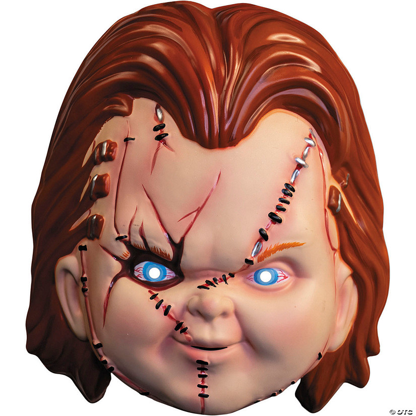 Adults Seed of Chucky&#8482; Chucky Vacuform Plastic Mask - One Size Image