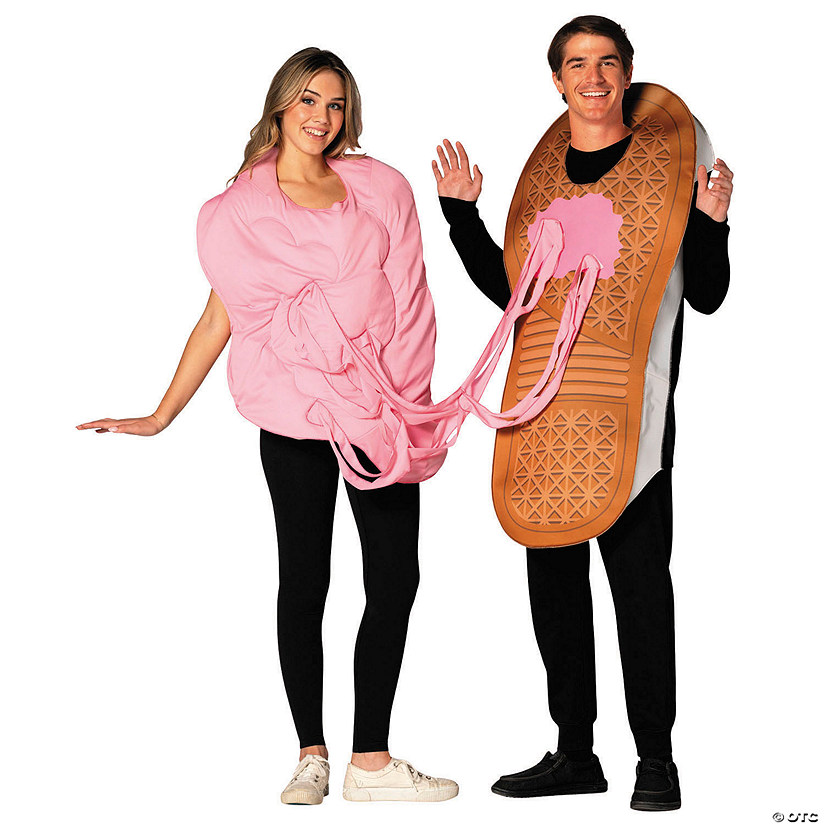 Adults Sneaker &amp; Stuck Gum Couples Costume Image