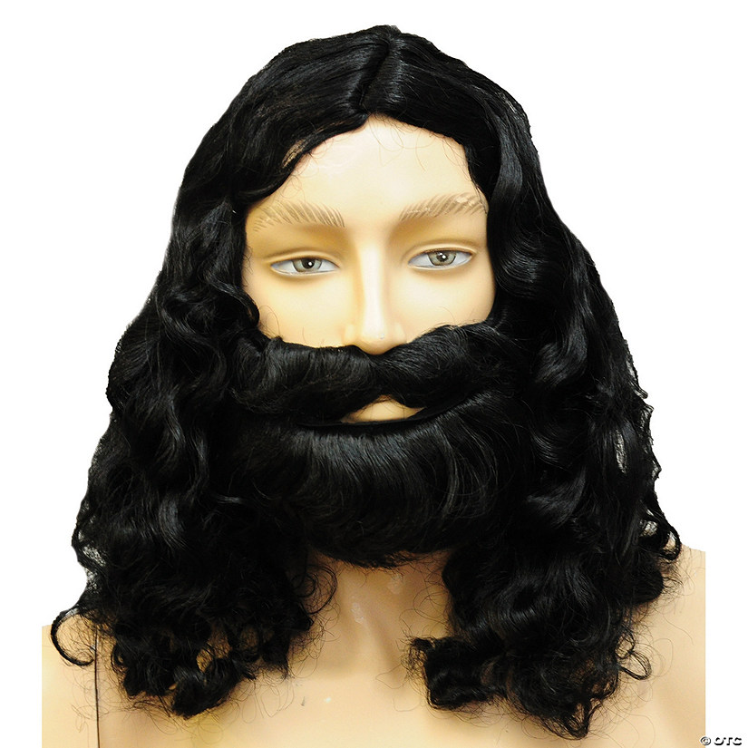 Adults Special Bargain Biblical Wig, Mustache &amp; Beard Set Image