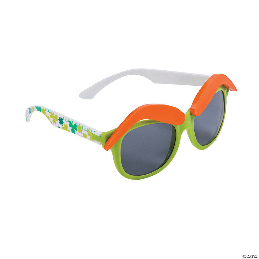 Adults St. Patrick&#8216;s Day Eyebrow Sunglasses Image