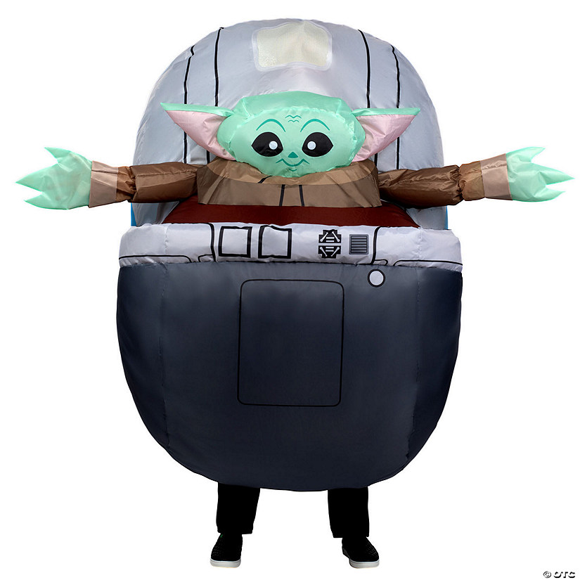 Adults Star Wars Grogu in Pram Inflatable Costume Image