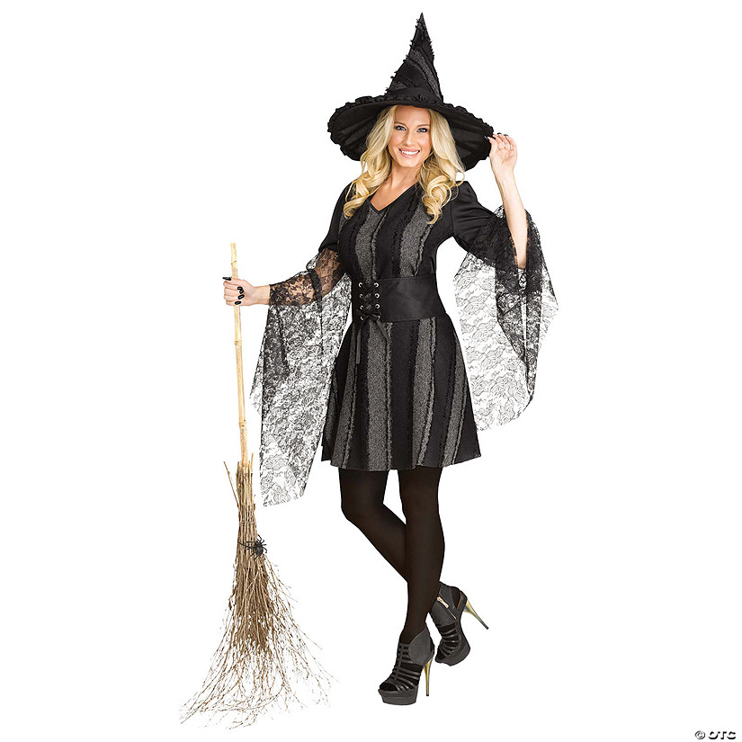 Adults Stitch Witch Costume Image