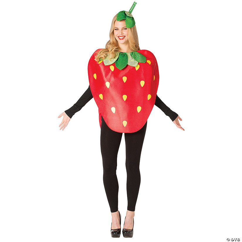 Adults Strawberry Costume Image