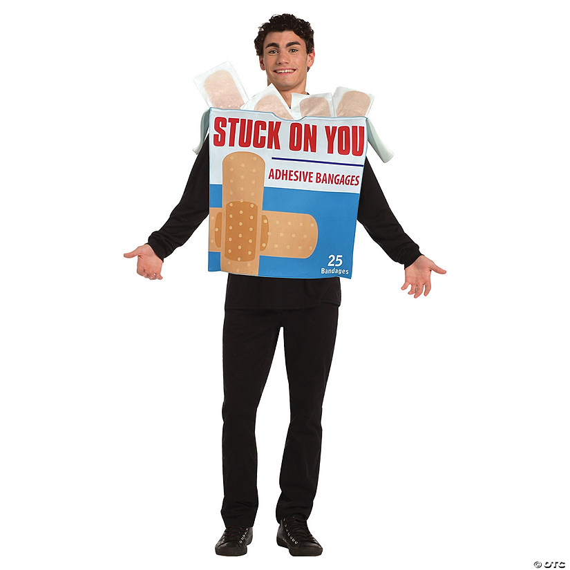 Adults Stuck on You Bandages Box Costume Image