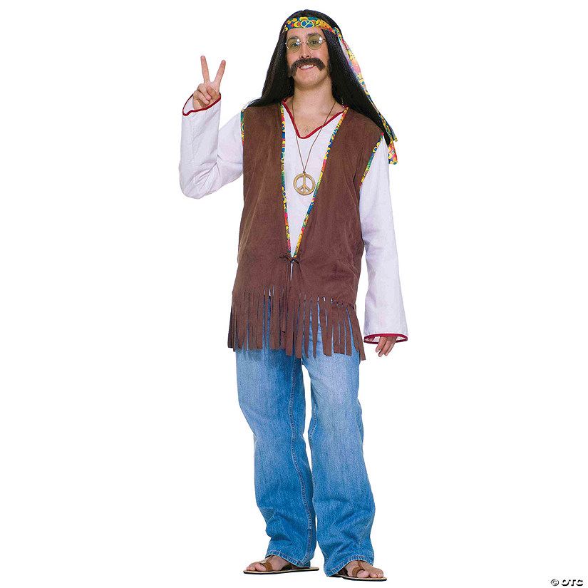 Adults Suede Hippie Vest Image
