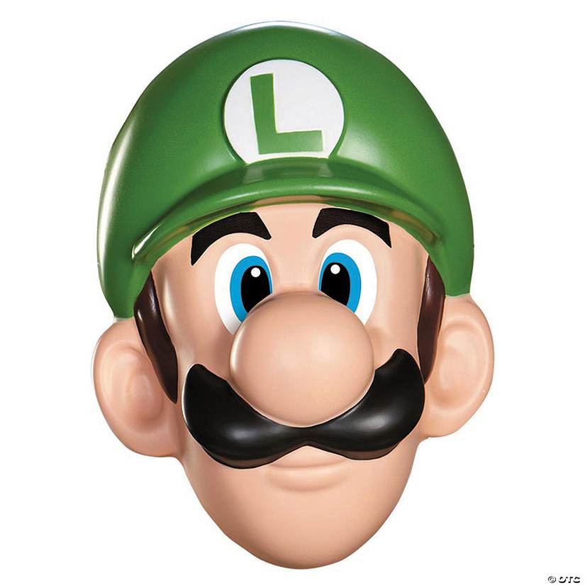 Adult's Super Mario Bros.&#8482; Luigi Mask Image