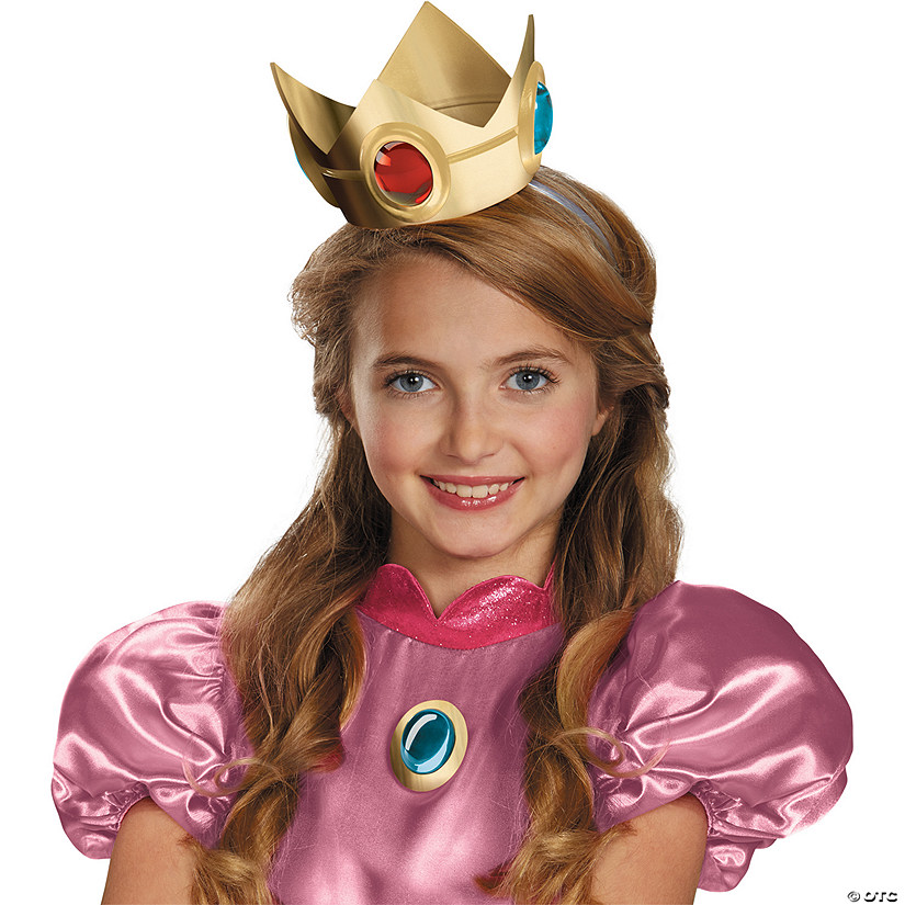 Adults Super Mario Bros.&amp;#8482; Princess Peach Crown &amp; Amulet Image